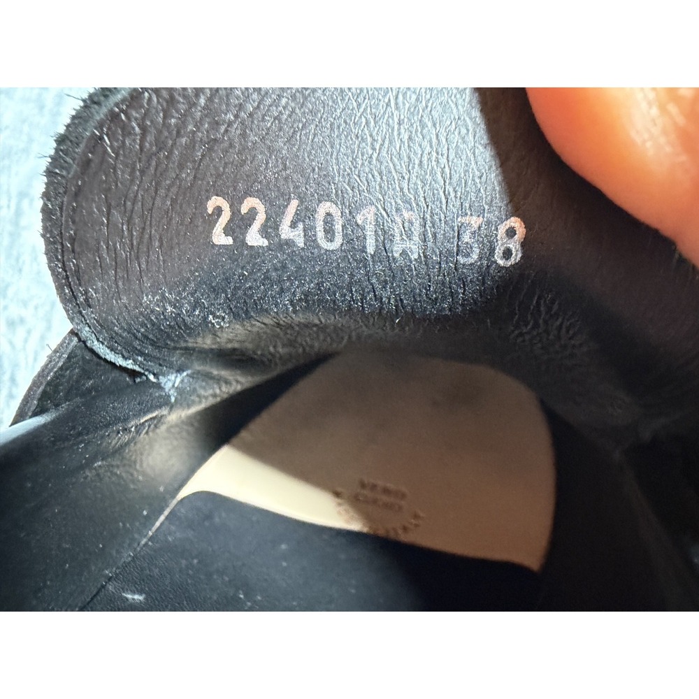 Roberto Cavalli Women 38.5 Black Leather Loafers Gold Logo Made in Italy - Picture 12 of 13